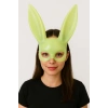Karanlıkta Parlayan Fosforlu Tavşan Maskesi – Glow Bunny Masquerade Maske (32x22 cm)