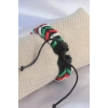 Karışık Renk İpli Deri Erkek Bileklik