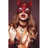 Kırmızı Maske Tasma Ve Bacak Kelepce Sexy Set
