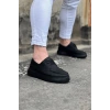 Kömür Cilt Ortopedik Taban Erkek Casual Ayakkabı
