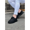 Kömür Cilt Ortopedik Taban Erkek Casual Ayakkabı