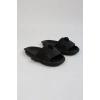 Köpekbalığı Siyah Unisex Tam Ortopedik Terlik Shark Slides