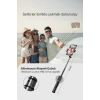Led Işıklı Selfie Çubuğu Bluetooth Kumandalı Kablosuz Tripot Selfie Monopod Selfie Stick (Pembe) (  )