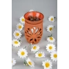 Lotus Çiçeği El Yapımı Çömlek Buhurdanlık Tütsülük (74)