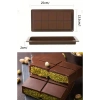 Meşhur Dubai Çikolatası Kalıbı Silikon - Büyük Tablet Çikolata Mum Kek Kalıbı Pasta Kalıbı