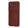 Mi 11 Lite Kılıf Kelvin Kartvizitli  - Bordo