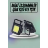 Mıknatıslı Parlak Led Işık 3 Fonksiyonlu Şarj edilebilir Ledli Mini Taşınabilir