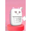 Mini Fotoğraf Yazıcı Kablosuz Etiket Yazıcı Baskı Makinesi Ios Android Uyumlu Termal Printer Pembe