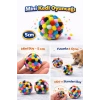 Mini Ponpon Kedi Oyuncak Topu 5 cm ( 2 Adet ) – Yumuşak Renkli Sessiz Kedi Oyun Topu