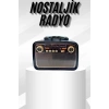 Müzik Kutusu Bluetooth Bağlantılı El Fenerli Nostaljik Tasarım Radyo
