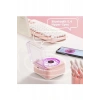 Nostalji Mini Plak Görünümlü Ralu Bluetooth Hoparlör 3d Ses Daası Retro Müzik Plak Pembe