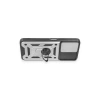 Note 12 5g Kılıf Pars Lens Yüzüklü  - Gümüş