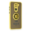 Note 9 Kılıf Montreal Yüzüklü  Kapak - Sarı