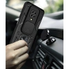 Note 9 Pro Kılıf Pars Lens Yüzüklü  - Yeşil