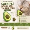 okado Şeklinde Catnipli Doğal Kedi Yalama Topu 6 Cm