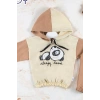 Panda Desenli Kapişonlu Erkek Bebek Takımı