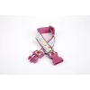 Pati Desenli Dokuma Köpek Boyun Tasması 3 cm x 36-60 cm Mor