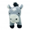 Peluş Hayvanlar Sesli 30 cm At - Gri - 1 ADET