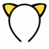 Peluş Kedi Kulak Taç Sarı Siyah – Çuk Parti & Kostüm Tacı