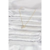Pirinç Gold Renk Minimal Kutup Yıldızı Model Kadın Kolye