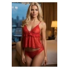 Premium Seri Kırmızı Leopar Desenli İkili Takım