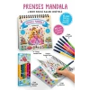 Prenses Mandala - 6 Renk Keçeli Kalem ve 75 Adet Çıkartma Hediyeli 3+