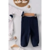 Puanlı Ayıcık Nakışlı Tulumlu % 100 Pamuk Erkek Bebek 5li Set