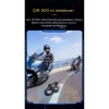 Q58-max Ralu 2 Kişi Bağlantılı Bluetooth Kask Kulaklık Ekranlı Fenerli Müzik Ve Telsiz Intercom