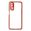 Realme 7 Kılıf Miami Şeffaf  - Kırmızı