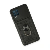 Realme 8 Kılıf Pars Lens Yüzüklü  - Siyah