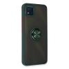 Realme C11 2021 Kılıf Montreal Yüzüklü  Kapak - Yeşil