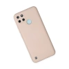 Realme C25y Kılıf Nano İçi Kadife  - Pudra