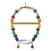 Renkli Boncuklu Oval Hlı Papağan Salıncağı 15 cm-23 cm