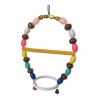 Renkli Boncuklu Oval Hlı Papağan Salıncağı 15 cm-23 cm