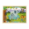 S01002909 WOODEN PUZZLE VEHICLES ANMALS 5 PCS 2 AST