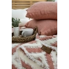 Şaheser Home Collection  Müslin Yatak Örtüsü Seti Çift Kişilik Sonia Kiremit