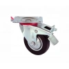 Servis Tekeri - Tablalı Frenli Siyah Döner - Çap 100 Mm