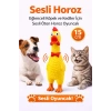 Sesli Horoz Eğlenceli Köpek ve Kediler İçin Sesli Öten Horoz Oyuncak 15 cm
