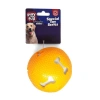 Sesli Kemik Desenli Plastik Top Köpek Oyuncağı 7,5 Cm Tcu