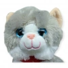 Sesli Peluş Kedi 25 cm - Gri - 1 ADET