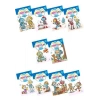 Sevimli Robotlar Boyoma Kitabı Sticker Çıkartmalı (10 Kitap Set)