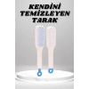 Silikon Yumuşak Sıkı Dişli Sihirli Geri Çekilebilir Tarak Kendini Temizleyen Saç Fırçası