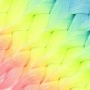 Simli Açık Mi / Neon Sarı / Pembe Ombreli Örgülük  100 Gr.