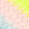 Simli Neon Sarı / Şeker Pembe / Su Yeşili Ombreli Örgülük  100 Gr.