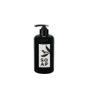 Sıvı Sabunluk Yuvarlak Plastik  500 ML - Siyah