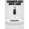 Taşınabilir Askılı Ampul Kamp Lambası Askılı TypeC Şarjlı Bahçe Lambası