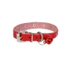 Taşlı Kedi ve Yru Köpek Tasması 1*23 cm Kırmızı Medium