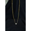 Taşsız Kalpli Kolye Gold Renk