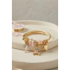 Tavşan Model Gold Renk Pembe Charmlı Bileklik