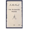 Tek Kelimelik Sözlük